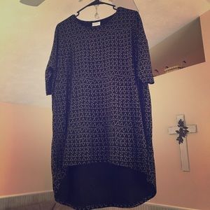Lularoe sparkly gold and black elegant Irma rare